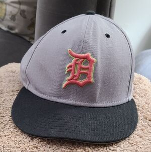 Detroit Tigers Nike Snapback Grey Crown Cap with Pink and Lime Logo